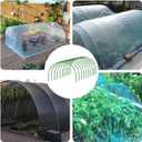 30Pcs Garden Hoops for Raised Beds, Greenhouse Hoops for DIY Grow Tunnel, Garden Hoops Grow Tunnel, Greenhouse Garden Grow Tunnel Netting Hoops, Greenhouse Support Hoops Garden Bed Hoops