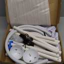 AerWo [Upgraded] Balloon Arch Kit 8.2FT & 6FT, Free Bending Top Half Balloon Arch Stand with Base, Floor Arch Backdrop Stand Frame for Lawn Yard Birthday Wedding Party Christmas Decorations