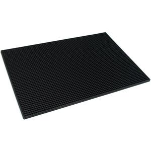BARsics PVC Bar Service Mat for Cocktail Bartender 18x12 inches (Black)
