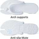 Foldable Flip-Flop Travel Slippers Shower Shoes Slides Summer Camp Sandals Soft Comfy Non-Slip Quick Dry House Bathroom Gym Spa Pool Sandals Beach (7-7.5 Women/5.5-6 Men, Blue)