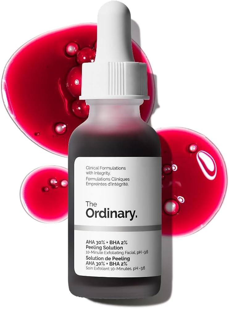 The Ordinary AHA 30% + BHA 2% Peeling Solution, Advanced Exfoliating Peel for Brighter Skin
