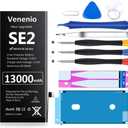 [13000mAh] Battery for iPhone SE 2020, Upgraded Ultra-High Capacity Replacement Battery for iPhone SE 2nd Generation A2275, A2296, A2298 with Complete Repair Tool Kit