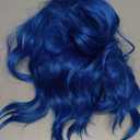 Long Hair Spiral Curly Cosplay Costume Wig (Blue)