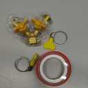 SHANOER Solid Brass Y Ball Valve Comfort Grip for Oil and Gas Hoses Connector Splitter Adapter