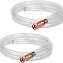 Wadoy Self-Priming Siphon Hose Pump Kit - 6FT 1/2" Valve Liquid Transfer Hose for Gas, Oil, Water, Aquarium, Fuel - Food Grade Silicone Tubing, Universal Fit for Jugs, Barrels, Tanks(2 Pack)