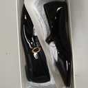 Steve Madden Lolli Black Patent Mary Jane Ballet Flats, Black, Size 4