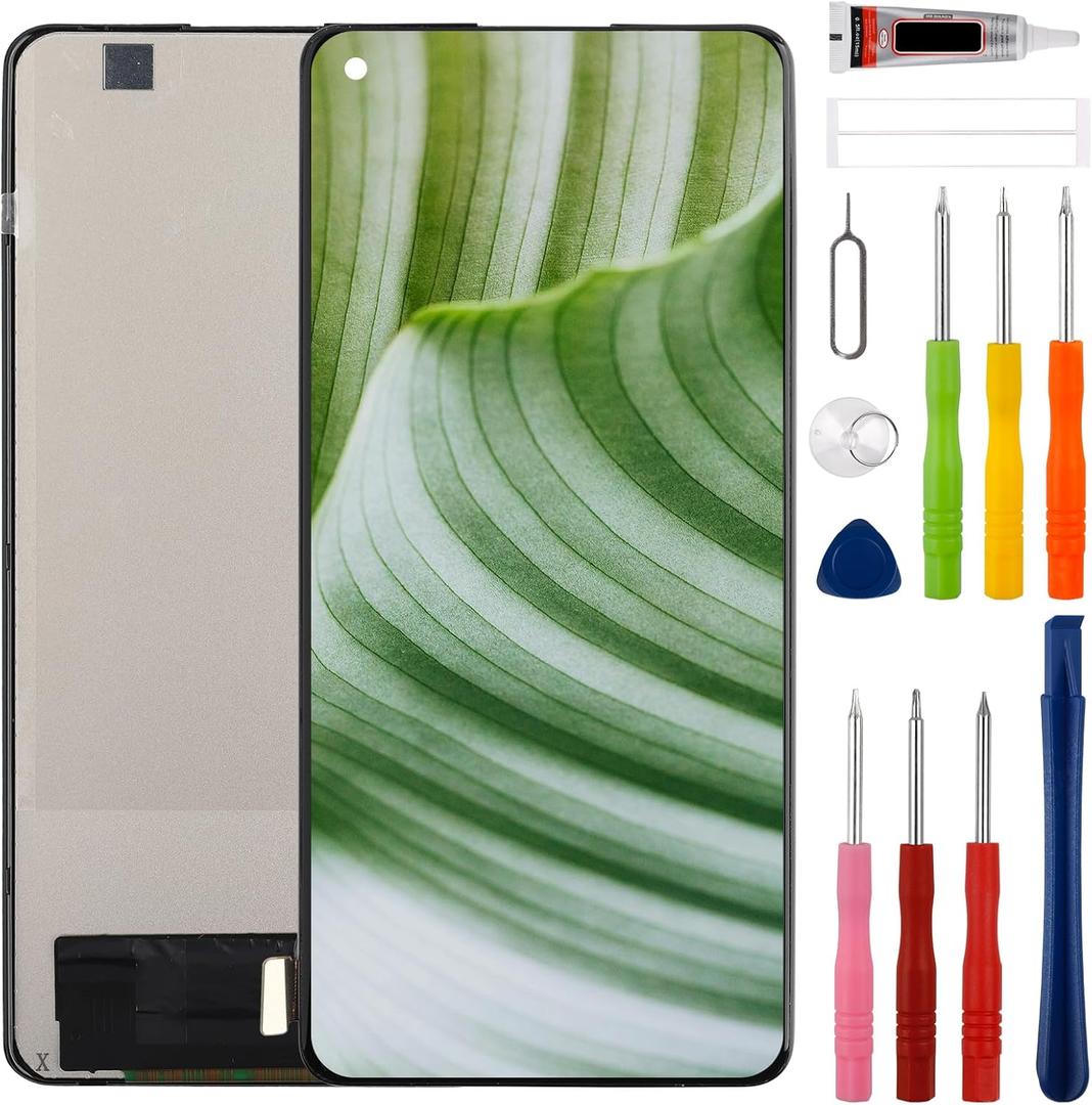 New TFT LCD Touch Screen Digitizer Assembly for One Plus 8 5G/One Plus 8 5G UW Touch Screen Digitizer Assembly Replacement with Upgraded Repair Tools Kit-NO Fingerprint Function