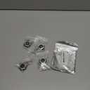 4PCS Universal Vehicle Hood Pins, Quick Release License Plate Lock Clip, Push Button Bonnet Kit, Aluminum Alloy Quick Latch Lock for Auto Bumper, Diameter 1.18 inch Fits Most Cars (Black)