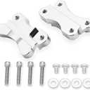 Mofun Softail Front Fender Spacer Relocator Riser Brackets Kit Compatible with Harley Softail Fat Boy Deluxe Heritage Classic Slim 1986-2017 21" Wheel Model