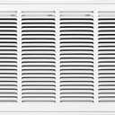 Howeall 30"W x 12"H [Duct Opening Size] Steel Return Air Filter Grille - Removable Face/Door for 1 inch Filters -HVAC Vent Cover Grill - White [Outer Dimensions: 32 5/8"W X 14 5/8"H]