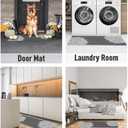 PADOOR-No Stains Bathroom Runner Rug-Bath Mats for Bathroom Non Slip-Super Absorbent Bath Floor Mat Quick Dry Diatomaceous Earth Bath Rug-Large Bathmat-17'' x67'' (Dark Grey)