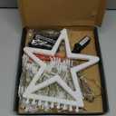 Christmas Decorations Star String Lights, 320 Multicolor LEDs Outdoor Waterproof Hanging Fairy Lights for Xmas New Year Holiday Party Yard Decor