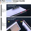 tharlet for Samsung Galaxy Z Fold 7 Case with Screen Protector Built-in S Pen Holder [Hinge Protection] Slim Fit Protective Phone Case for Galaxy Z Fold 7, Pink