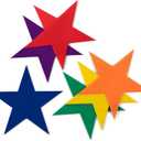 Champion Sports 9-Inch Poly Star Marker Set, Multicolor, 1 Count (Pack of 1)