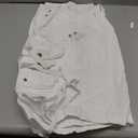 BEST SOUTH Mens Cargo Shorts with 8 Pockets Casual Long Blew Knee Capri 3/ 4 Pants Relaxed Fit Work Fishing Hiking White 42