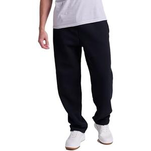 Russell Athletic Men's Dri Power Fleece Open Bottom Sweatpants with Pockets, Relaxed Fit, Moisture Wicking,S