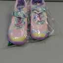 Movie Casual Shoes LED Light Up SneakersSnow Princess Shoes Baby Toddler Shoes Girl Birthday Present (3,Purple)