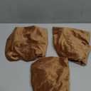 Smiry Velvet Seat Covers for Dining Room Chair Set of 3, Stretch Fit Removable Washable Chair Seat Cushion Protector Slipcovers with Ties, Camel