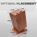 Knife Block & Universal Holder - Detachable Solid Wood Organizer for Kitchen Storage, Washable Design (No Knives Included) - Gift Ready for Chefs 1 Piece