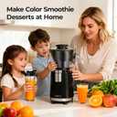 QIBOX Snow Cone Machine & Smoothie Blender 2 in 1, 700W Powerful Shaved Ice Machine Frozen Margarita Machine, Slushine Machine Maker with Stainless Steel Blade, Smoothie Recipe, for Home Kitchen Party