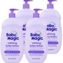 Baby Magic Calming Lotion 30oz Pack of Free of Parabens Phthalates Sulfates and Dyes, Lavender & Chamomile, Pack of 4