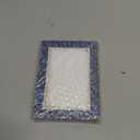 Handmade Picture Photo Frame Chevron Herringbone Art Inspired Vintage Table-Top/Wall Dcor Boho Frames (4x6 Inches, Blue, White)