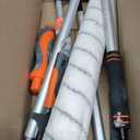 10pcs 12"-18" Adjustable Large Paint Roller Kit: 1-5Ft Aluminum Extension Poles, Brush & Roller Cleaner, Ergonomic Handle, 18" Nylon Covers for Walls,Ceiling,Floors,Interior,Exterior Painting