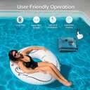 Cordless Robotic Pool Cleaner Automatic: NexTrend Pool Vacuum for Above Ground Pool Wall Floor Waterline Cleaning 180W Powerful Suction Last 150 Mins Robot for Inground Swimming Pool up to 2050 sq.ft