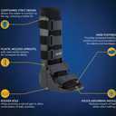 United Ortho Cam Walker Fracture Boot, Medium, Black (Black)