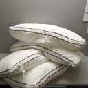 BEDTOVA White pillow, 28" x 16" 100% Polyester 4 pieces