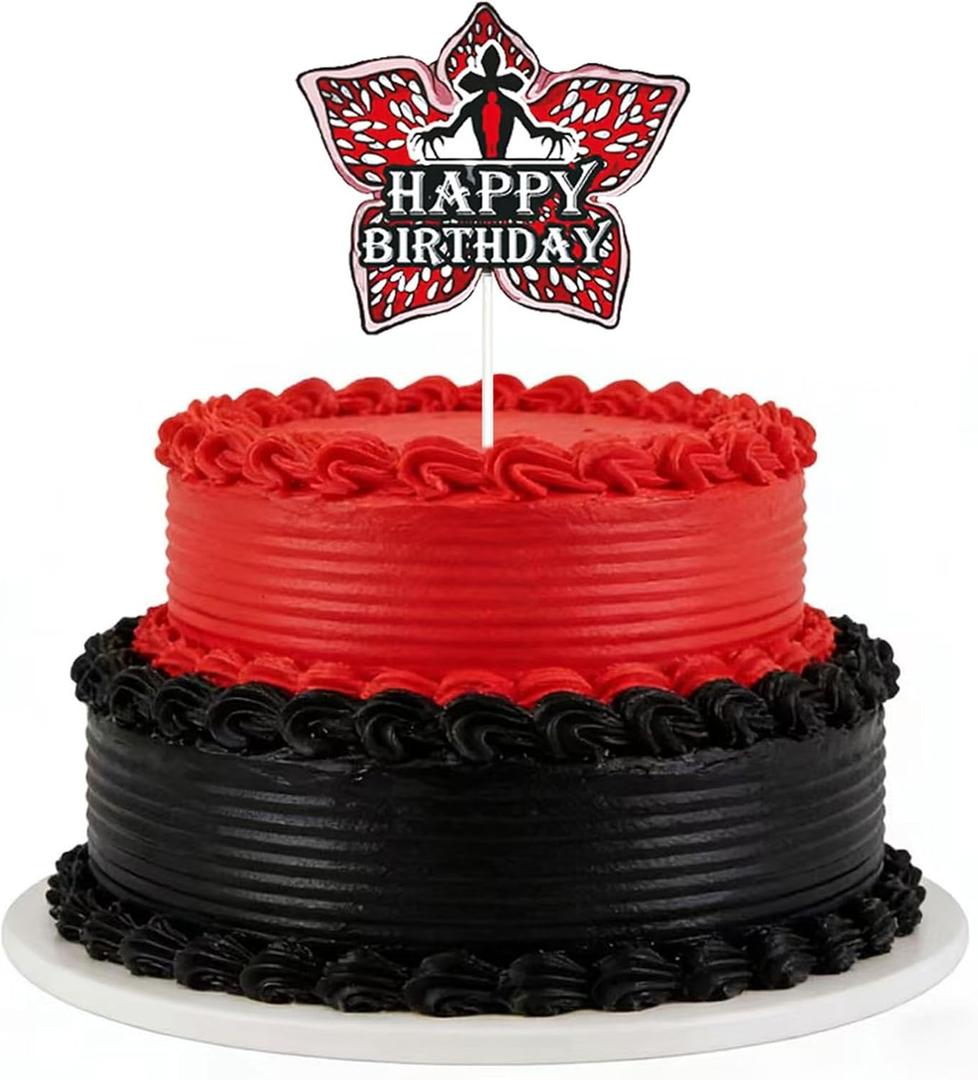 TV Series Role Happy Birthday Cake Toppers, Horror Theme Cake Decorations, Perfect for Birthday Parties, Themed Parties, and Holiday Celebrations