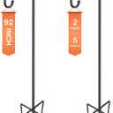 Shepherd-Hooks Adjustable for Bird-Feeder Lantern Plant-Hook Garden-Stake - Plant Stand Hanger for Outdoor Flower Basket, Bird Feeder Hanger Weddings Dcor (92 INCH)