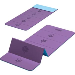 HAHE Extra Thick 7-Fold Yoga Mat, 72"x24"x0.47" TPE Exercise Mat