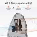Vornado AVH10 (2025) Space Heater for Home, Fan Only Option, Digital Display with Adjustable Thermostat, Advanced Safety Features, Auto Climate Control, Whole Room Electric Heater for Indoors, White