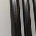 KAMANINA 1 Inch Double Curtain Rod 36 to 72 Inches (3-6 Feet), Black Heavy Duty Curtain Rods for Windows, Telescoping Double Drapery Rods with End Caps, Fewer Rods, Faster Setup