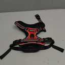 rabbitgoo Dog Harness Small Sized, No Pull Pet Harness with 3 Buckles, Adjustable Soft Padded Vest with Control Handle, Walking Reflective Pet Vest for Small Dogs, Red, S