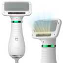 Pet Hair Dryer, 2-in-1 Dog Hair Brush Dryer With Slicker Brush, 300W Pet Grooming Dryer for Small and Medium-Sized Dogs and Cats, Portable  Adjustable Temperature