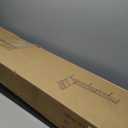 Twin Size Platform Bed Frame with LED Lights, Grey Upholstered Headboard with 2-Tier Storage Shelves, Charging Station, Noise Free, No Box Spring Needed, Easy Assemably