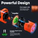 DOKO 5300GPH Submersible Water Pump, 450W Pond Pump High Flow with 25 FT Lift Height & 20 FT Power Cord, Ultra Quiet Fountain Water Pump for Ponds, Aquariums, Waterfalls, Hydroponics Outdoor