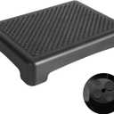 Fotree One Step Stool, Safety Step Platform for Senior  Adults, Non-Slip Mobility Step Platform for Stair, Car, Bed, Chair, Shower, Bathtub, Outdoor, 3.5 Inch High Rise Stairs 440 Lbs Capacity (Black)