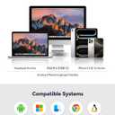 SD Card Reader for iPhone USB C, USB-C to SD/TF Memory Card Reader for iPhone 15/16 Pro Max with USB Port, High Speed Camera Adapter Compatible with iPad/MacBook Pro/Air, Android Phones and Tablets