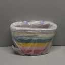 RidingRush Big Bicycle Basket for Girls, Kids Bike Front Handlebar Basket with Bell, Streamers and Pinwheel, Colorful Woven Basket for Toddler Girls Bike Accessories and Decoration (812 Age)