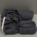 hyha Waterproof Couch Cushion Covers, Against Spills, Couch Cover for Dogs Washable, Thick Elastic Jacquard Fabric, Waterproof Sofa Seat Slipovers for Pets (3 Pieces, Dark Grey)