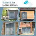Uross Dog Door Replacement Flaps -5.9 FT x 7.9 in Ruff Weather DIY Cat Door Flap, Doggie Vinyl Plastic Door Flap for Dog House, Ideal Large Pet Door Replacement Flap
