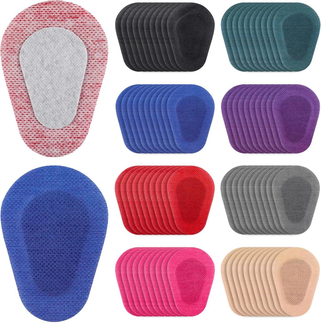 80 Pcs Adhesive Eye Patches, Disposable Eye Pads for Adults Latex Free Adhesive Bandages(3.3 x 2.3 Inch,Mixed Colors)
