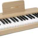 Kids Piano Keyboard, Digital Piano for Kids, Music Educational Instrument Toy, Wood Toy for 3+ Girls and Boys (Oak, 37 Keys)