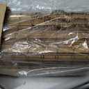 UNISHADES Cordless Bamboo Roman Shades for Windows, Blinds Size (32.5" W 64" H) Colour (Highfield Teak)