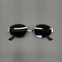 livho 2025 Trendy Oval Sunglasses - Stylish Polarized Shades for Everyday - Retro Metal Frames