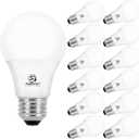Energetic A19 LED Bulb 60W Equivalent, 5000K Daylight LED Light Bulbs, E26 Standard Base, 760LM, Non-Dimmable, ETL Listed, 12 Packs