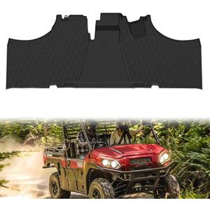 TPE Front Floor Mat for Kawasaki Mule Pro FXT DXT 15-25, UTV Front Row Floor Liners All Weather Protection Slush Mat for Kawasaki Mule Pro FXT DXT 2015-2025 Accessories, Replace #KAF080-033